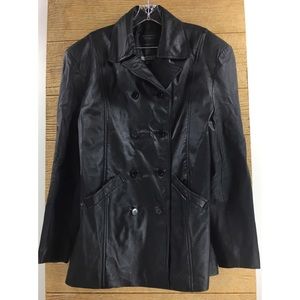Sergio Vadducci Mens Leather Jacket Black Size XXL